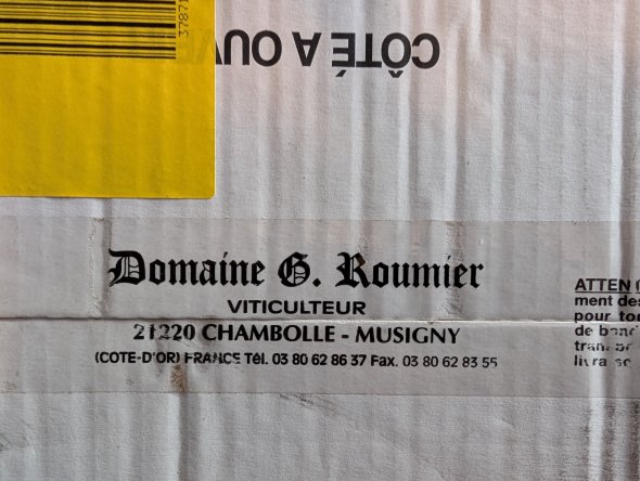 Domaine Georges Roumier, Chambolle-Musigny. Case of 6