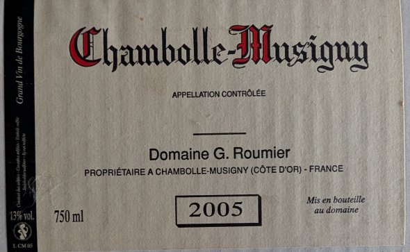 Domaine Georges Roumier, Chambolle-Musigny. Case of 6