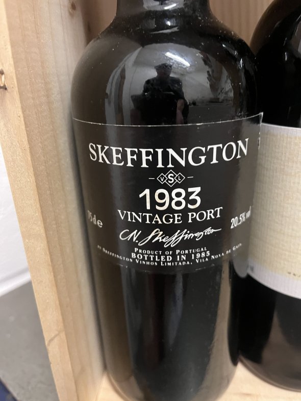 3 X Bottles Superb Quality Ports  Graham's 20 YO Taylor's 20 YO & Skeffington Vintage 1983