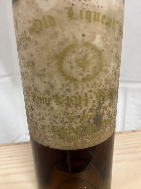 1914 Hine Finest Old Liqueur Brandy 70 Proof Tyler & Co Woking 