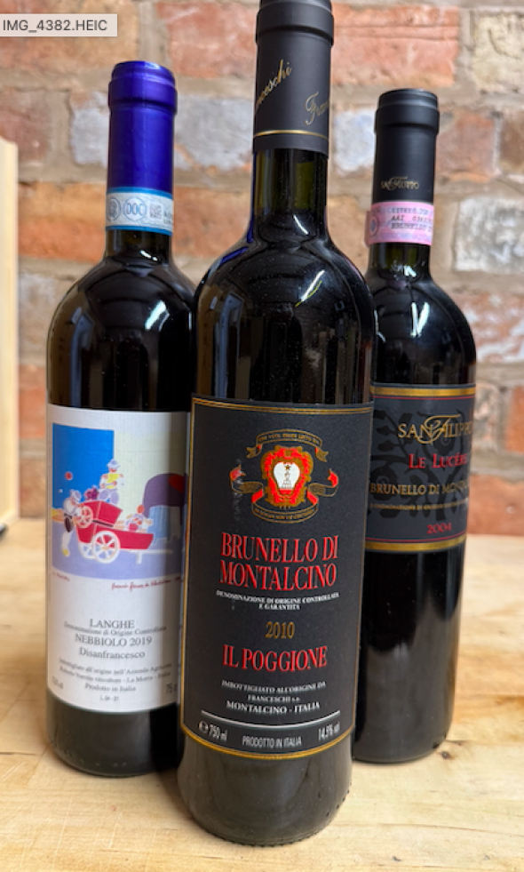 brunello / nebbiolo trio
