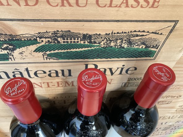 Penfolds Cabernet Sauvignon Vertical Lot (FWT 585, Bin 407, Bin 704), 2021/2022, 2021