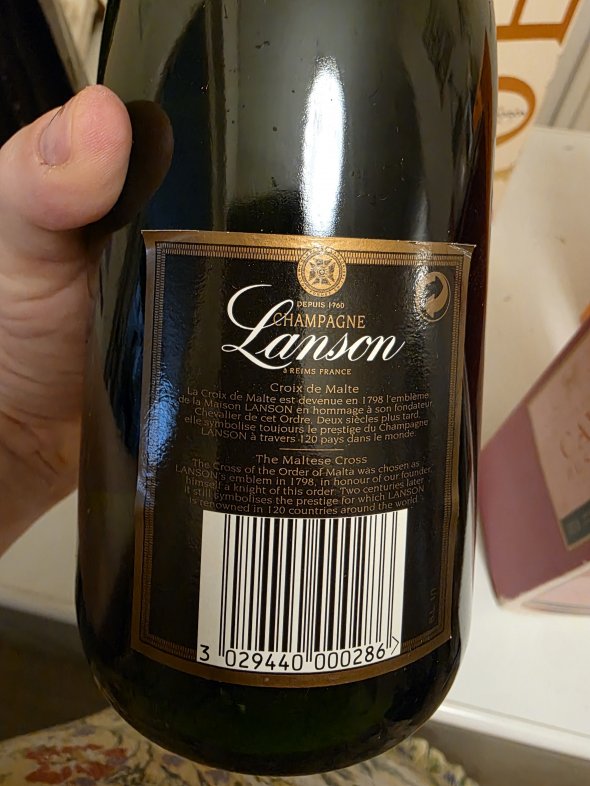 Lanson Champagne Le Black Label Brut 750ml 