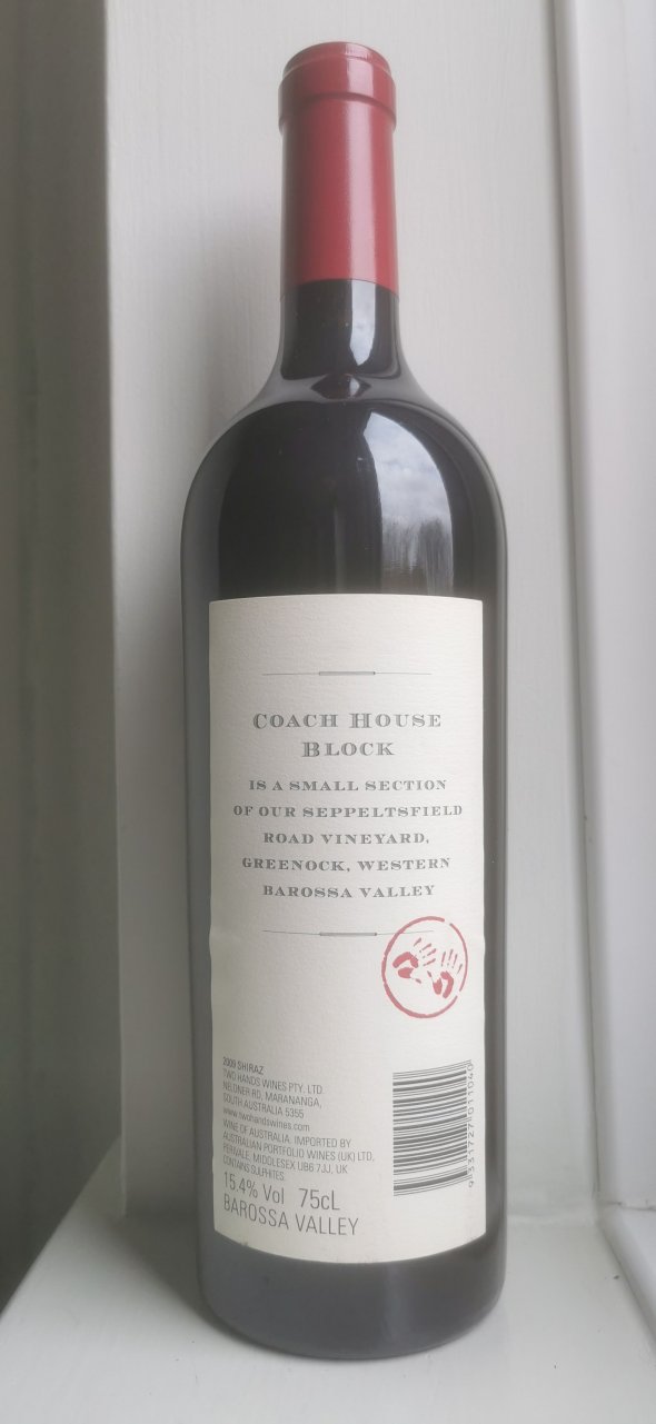 Two Hands, Coach House Block Shiraz, Barossa Valley