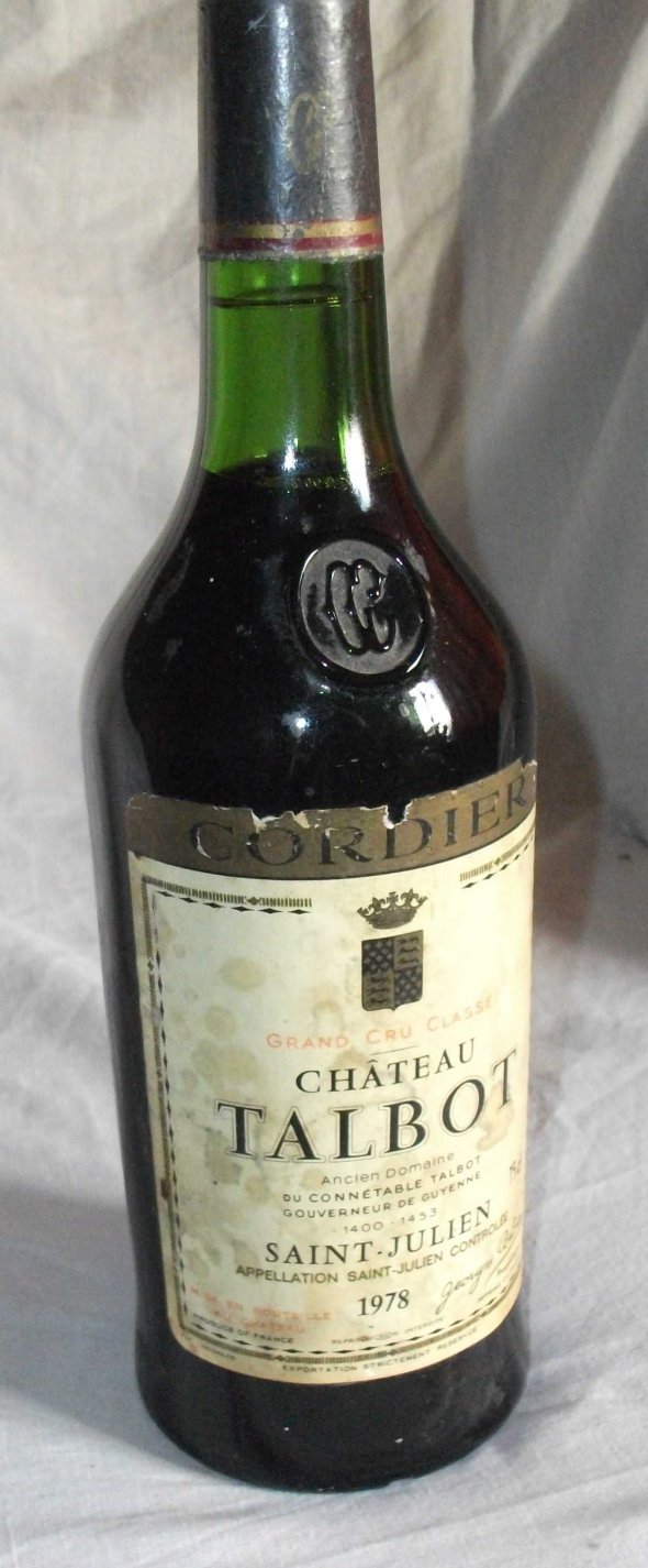 1978 Chateau Talbot.  Grand Cru Classe.  Cordier. Saint-Julien. 