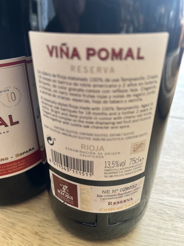 Vina Pomal  Reserva Rioja 