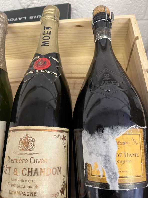 Cellar Clearance For Old Champagne Lovers X 5 Bottles Inc 1988 VC Grand Dame