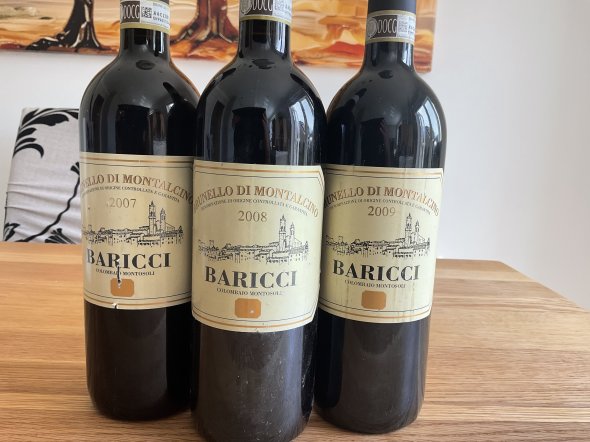 Baricci, Brunello di Montalcino - Mixed Vintage Pack - 2007/2008/2009