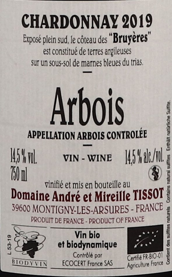 Benedicte & Stephane Tissot, Bruyeres, Arbois