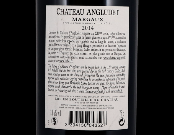 Chateau Angludet, Margaux