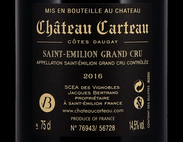 Chateau Carteau Cotes Daugay, Saint-Emilion Grand Cru