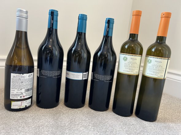 Mixed case white wine - Spanish, Greek and Croatian