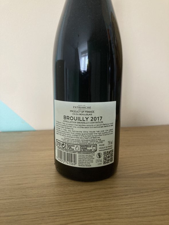 Brouilly Vin du Beaujolais, 2017