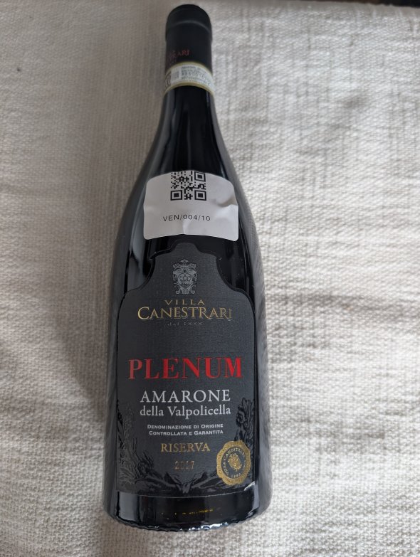 Wine of The Sea (Villa Canestrari), Amarone della Valpolicella