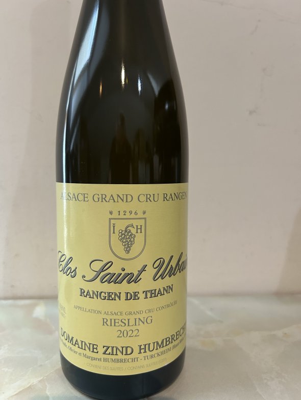  Riesling Grand Cru &lsquo;Rangen de Thann Clos Saint Urbain&rsquo; Domaine Zind-Humbrecht 