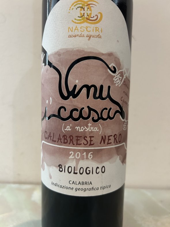 Vinu I Casa Calabrese Nero, Biologico, Calabria