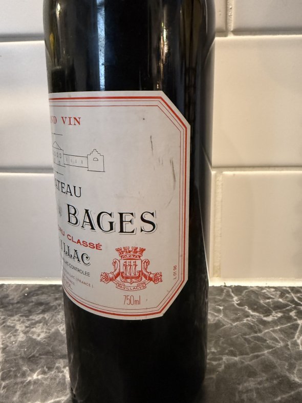 chateau lynch bages grand cru pauillac 1996