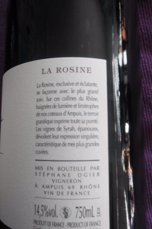 Stephane Ogier, La Rosine Syrah, Collines Rhodaniennes