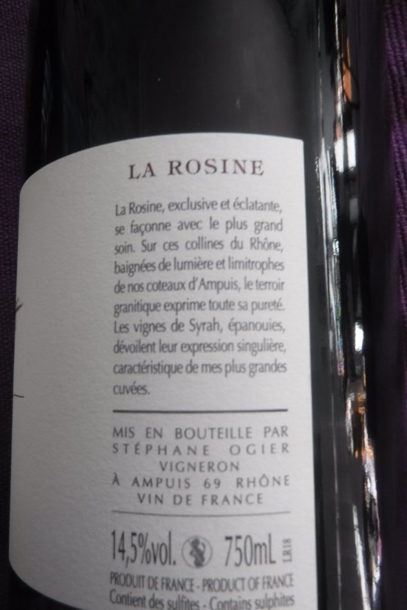 Stephane Ogier, La Rosine Syrah, Collines Rhodaniennes