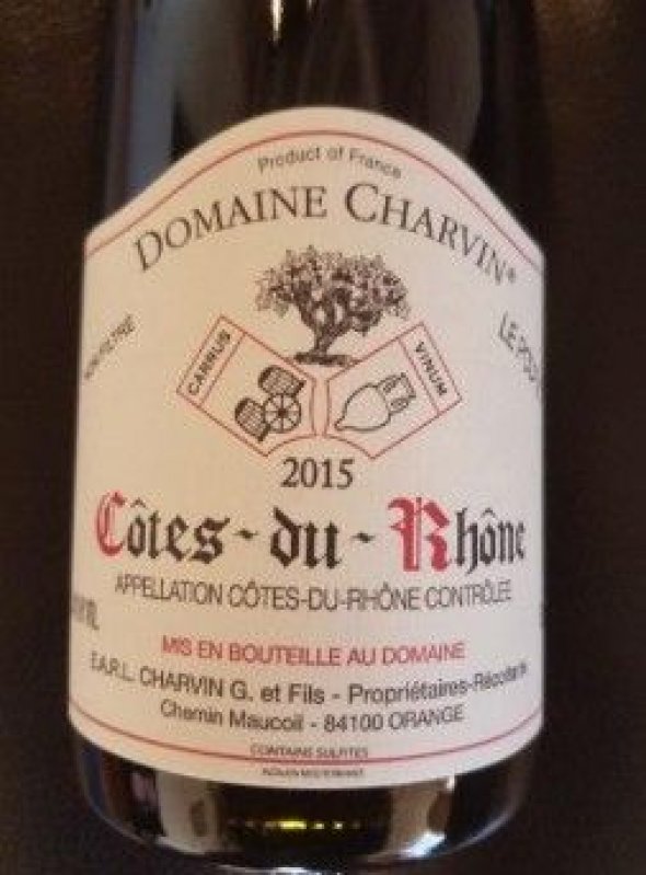 Domaine Charvin C&ocirc;tes du Rh&ocirc;ne 2015