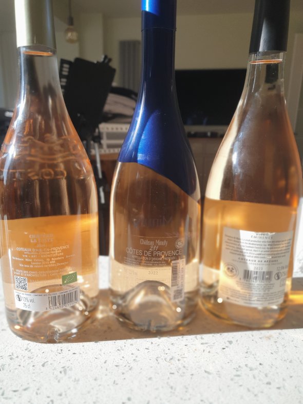 Chateau Minuty 281 Rose and 2 other Provence