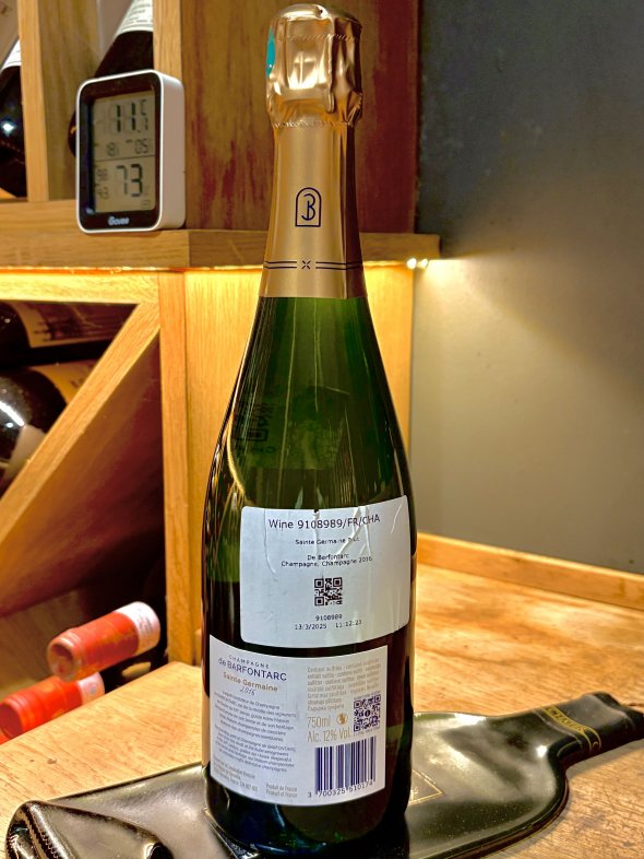 Champagne de Barfontarc Sainte Germaine 60% pinot noir 40% chardonnay