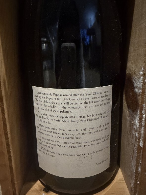 Perrin & Fils Ch&acirc;teauneuf-du-Pape 2001 Magnum (150cl) OWC