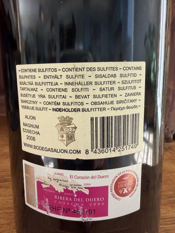 Bodegas y Vinedos Alion Cosecha