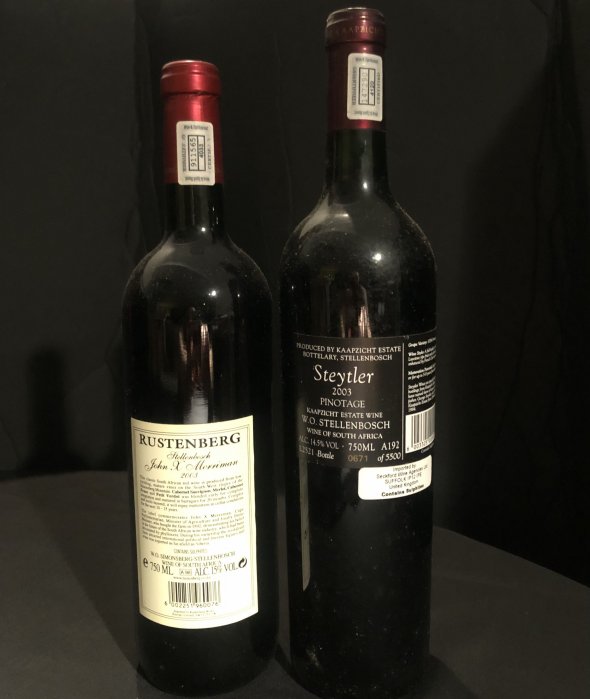 STEYLER KAAPZICHT Pinotage and RUSTENBERG John x Merriman, 2003, Stellenbosch