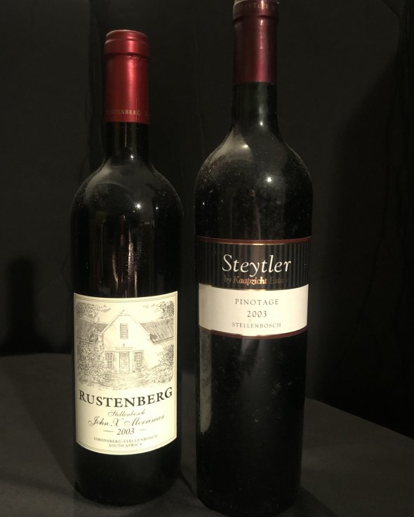 STEYLER KAAPZICHT Pinotage and RUSTENBERG John x Merriman, 2003, Stellenbosch