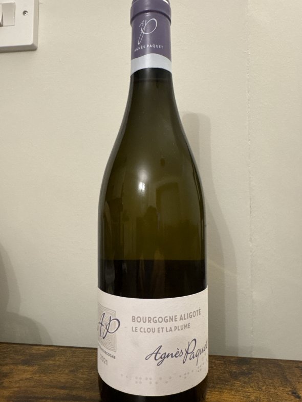 Agnes Paquet, Bourgogne Aligote, Le Clou et La Plume