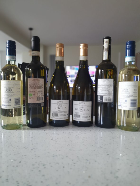 6 mixed Italian White Wine