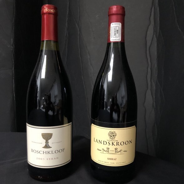 BOSCHKLOOF, Syrah, Stellenbosch and LANDSKROON, Syrah, Stellenbosch