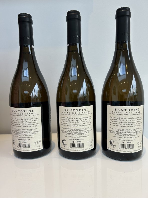 Estate Argyros Cuvee Monsignori Santorini 2019