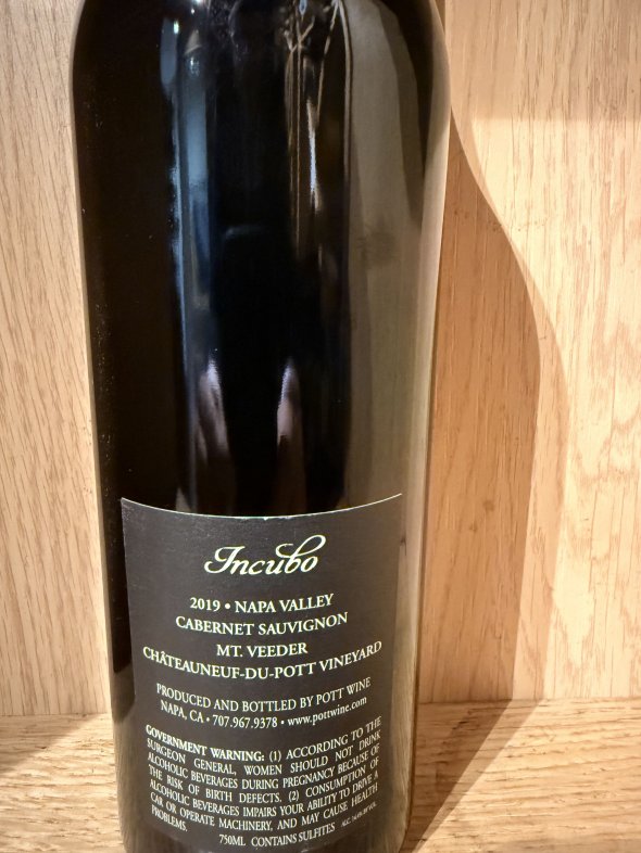 Pott, Incubo Cabernet Sauvignon, Napa Valley