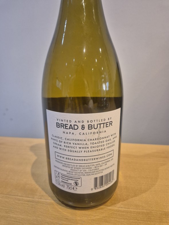 Bread & Butter, Chardonnay, California