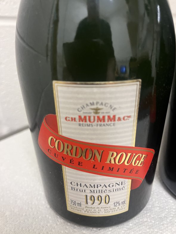 G.H. Mumm, Cordon Rouge Millesime 1990 X 2 Vintage Private Cellar
