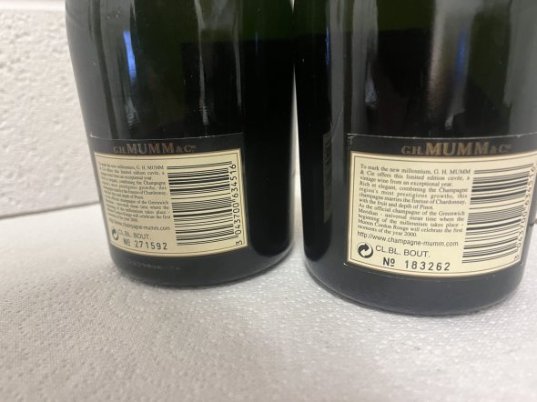G.H. Mumm, Cordon Rouge Millesime 1990 X 2 Vintage Private Cellar