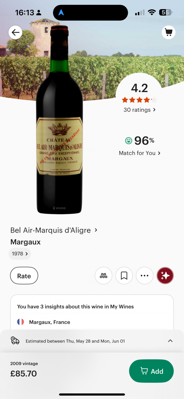 Chateau Bel Air-Marquis d'Aligre, Margaux