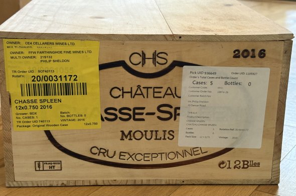 Chateau Chasse-Spleen, Moulis en Medoc, 2016