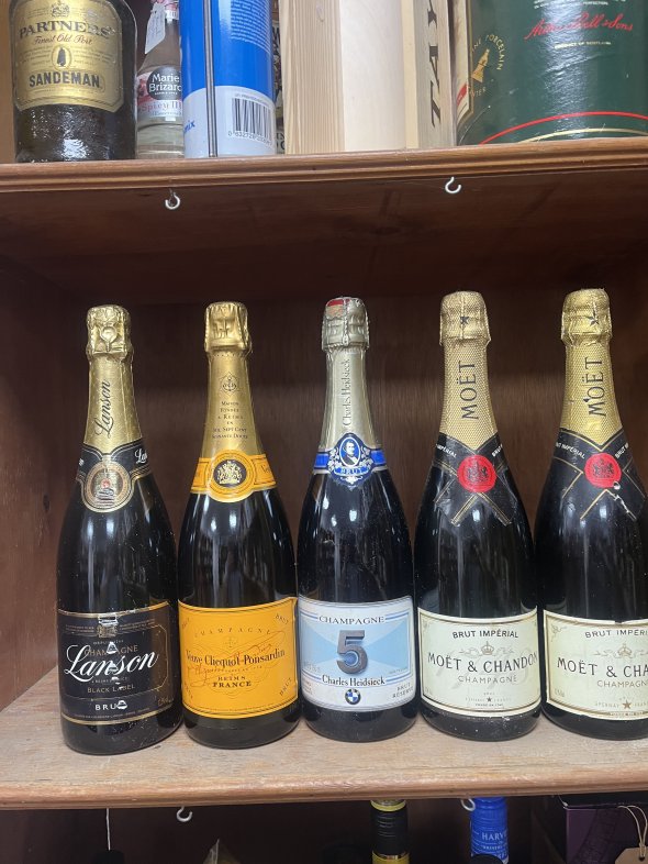 5 X Bottles Champagne from a Private Cellar