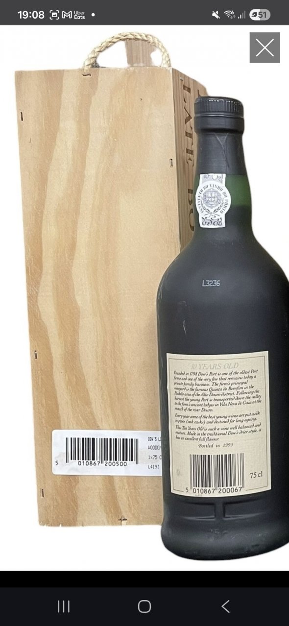 Dow's 10 Year Old Tawny Port