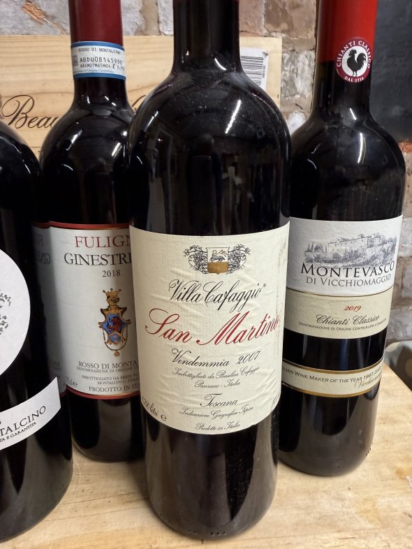 mixed tuscan wines x 6