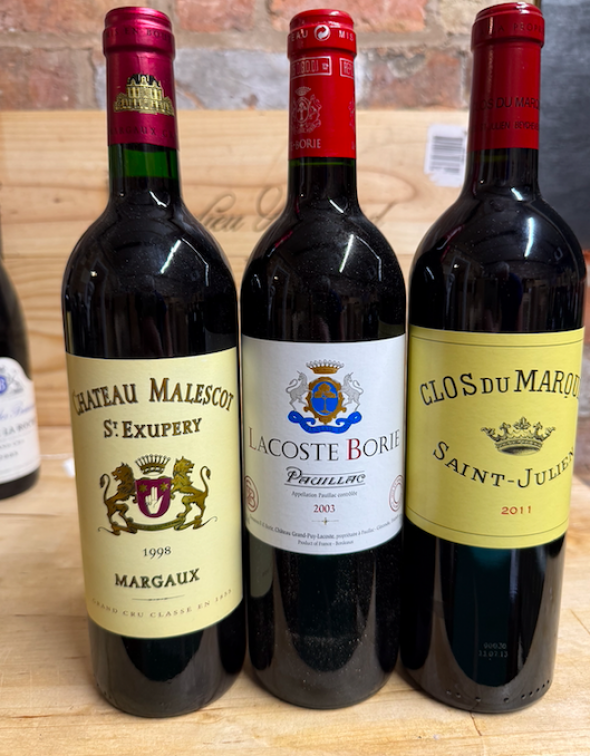 mixed bordeaux x3