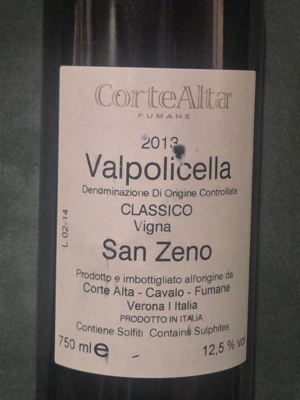 2013 Corte Alta Valpolicella Classico 