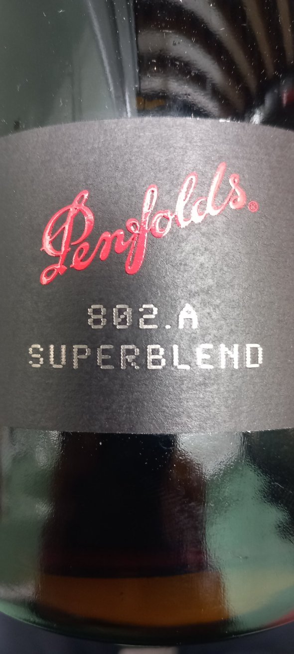 Penfolds, Superblend 802.A Cabernet Shiraz, South Australia