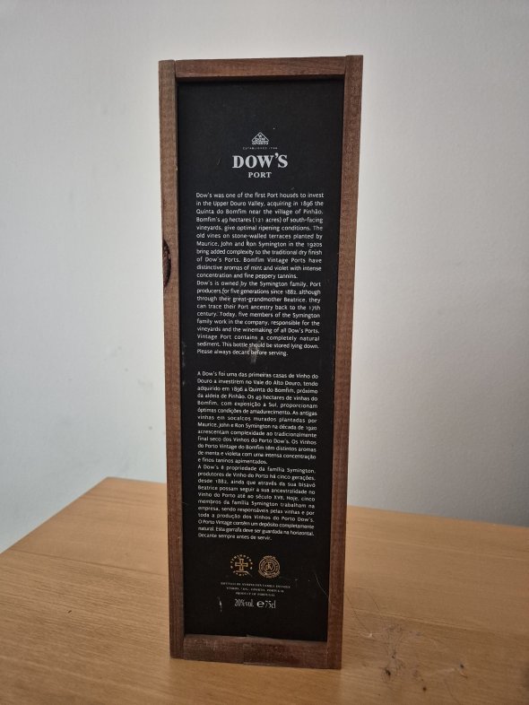 Dow's Quinta do Bomfim Vintage Port 2005 &ndash; Presented in Original Wooden Case