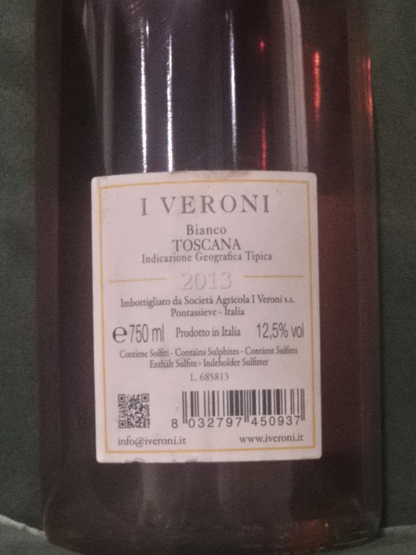 2013 I Veroni Bianco di Toscana IGT