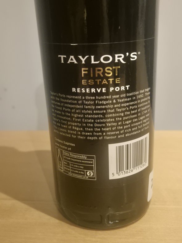 Taylor's First Estate Reserve Port &ndash; Premium Reserve