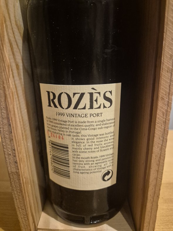Roz&egrave;s Vintage Port 1999 &ndash; 75cl 